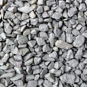 Gray rough crushed gravel stones