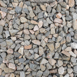 Mixed gray 3/4 inch crushed stone