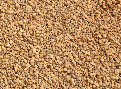 Small smooth natural pea gravel stones