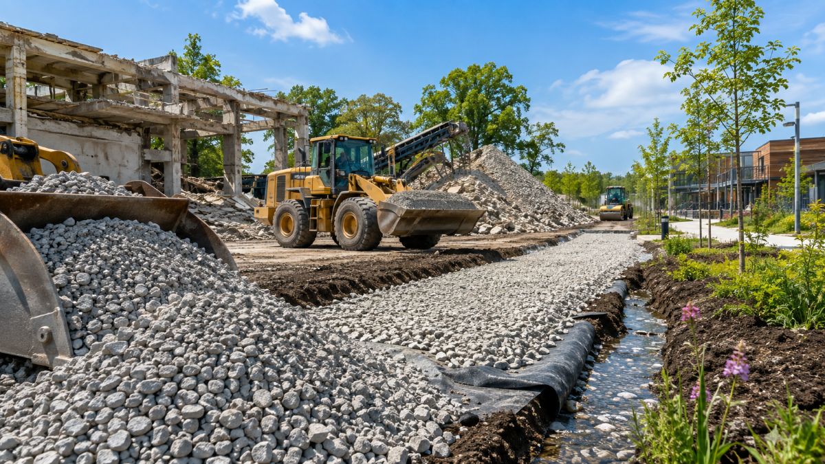 The Environmental Benefits of Using Crushed Concrete