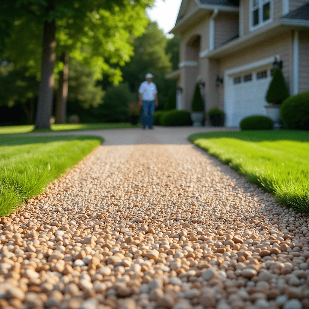 Gravel driveway