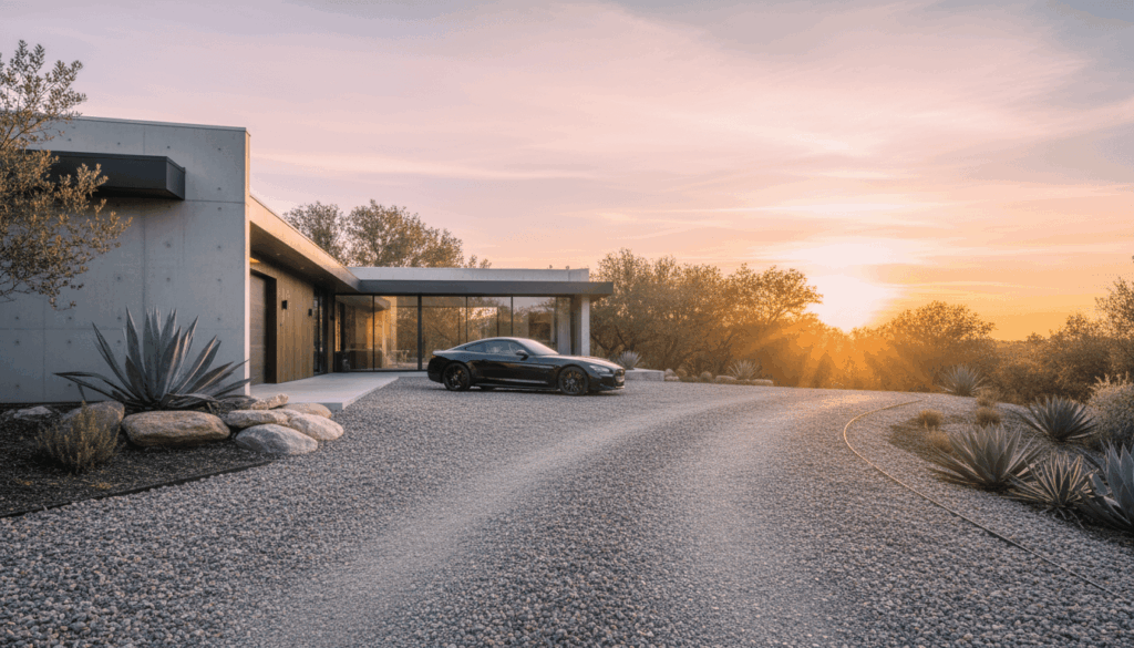 Gravel Driveway Entrance Ideas